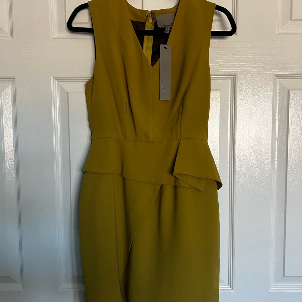 Aryn K Mustard Dress